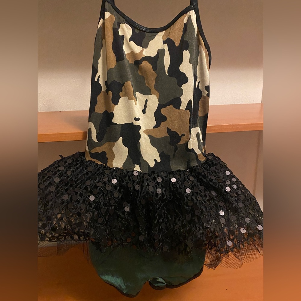 Camouflage dance costume